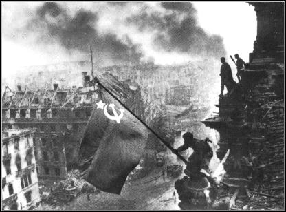 Soviet Flag over the Reichstag, 1945